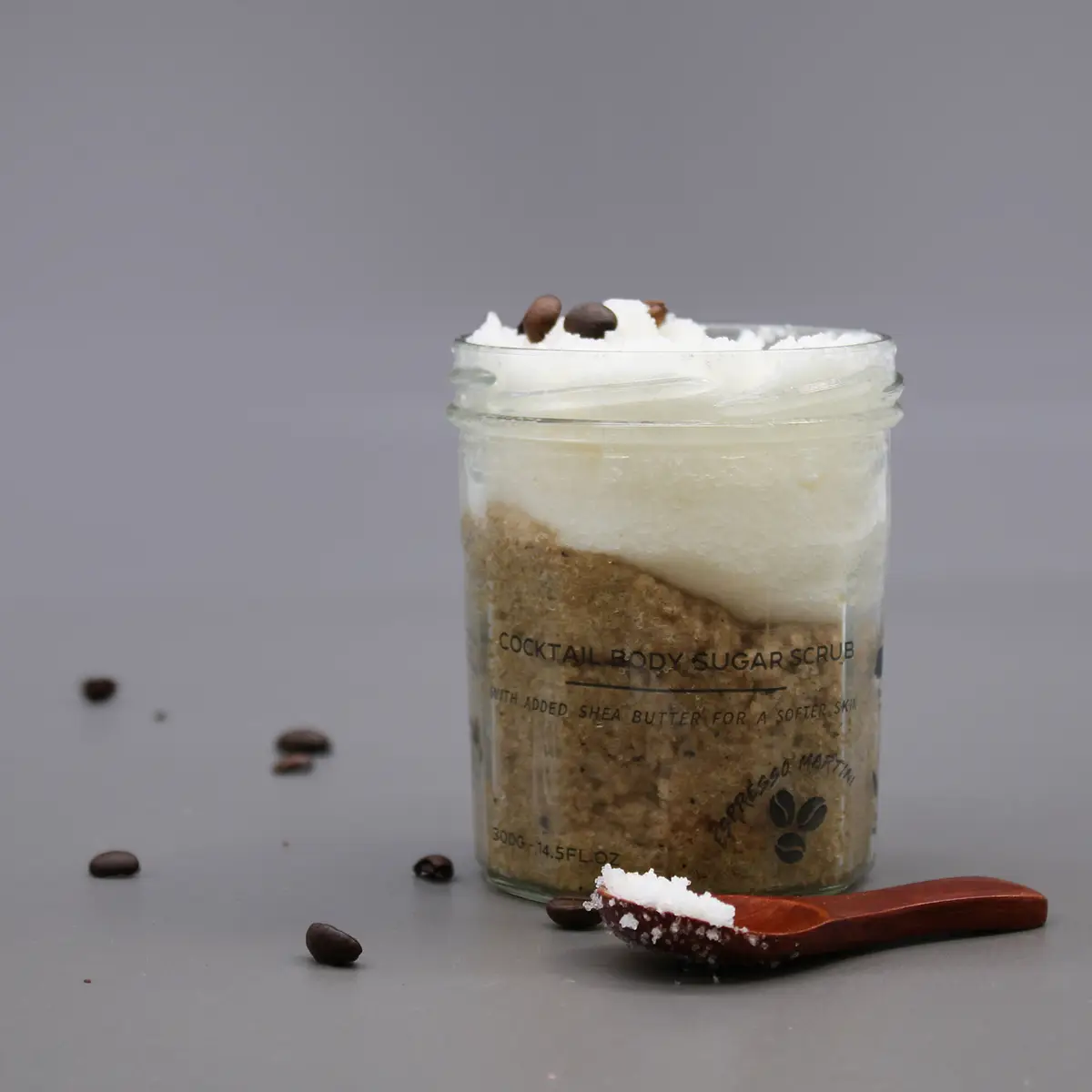 Doftande sockerskrubb för kroppen Espresso Martini 300 g - produktbild 8