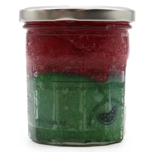 Burk med röd och grön doftande sockerskrubb för kroppen Watermelon Daquiri