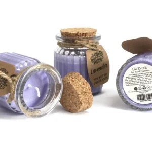 Doftljus i glasburk med sojavax Linen Fresh - produktbild 4