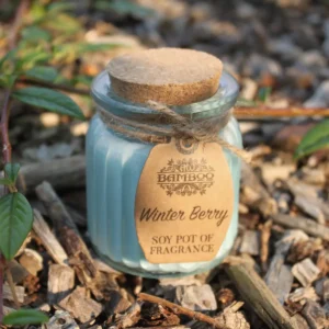 Doftljus i glasburk med sojavax Winter Berry - produktbild 2