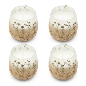 Doftljus i glasburk med torkade blommor Wildlight Woods - produktbild 4