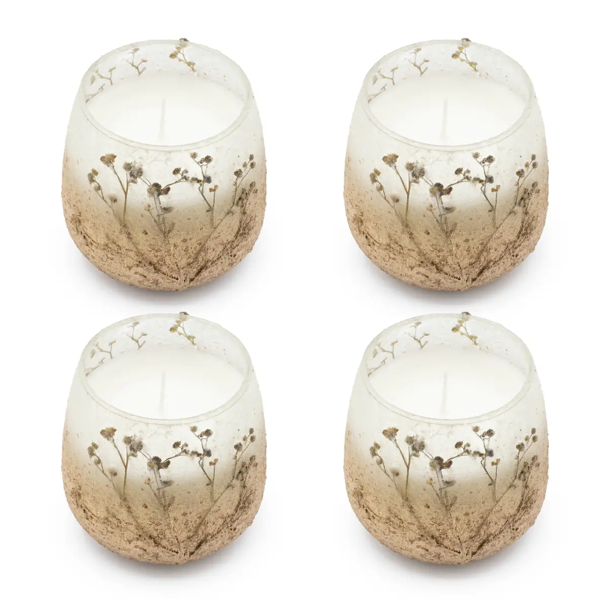 Doftljus i glasburk med torkade blommor Wildlight Woods - produktbild 4