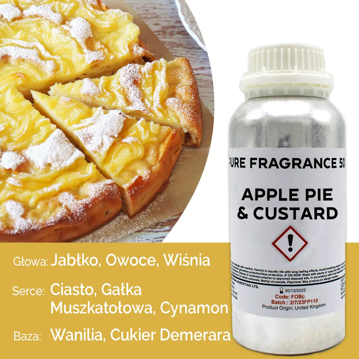 Doftolja Äppelpaj och Vaniljsås 500 ml - produktbild 5