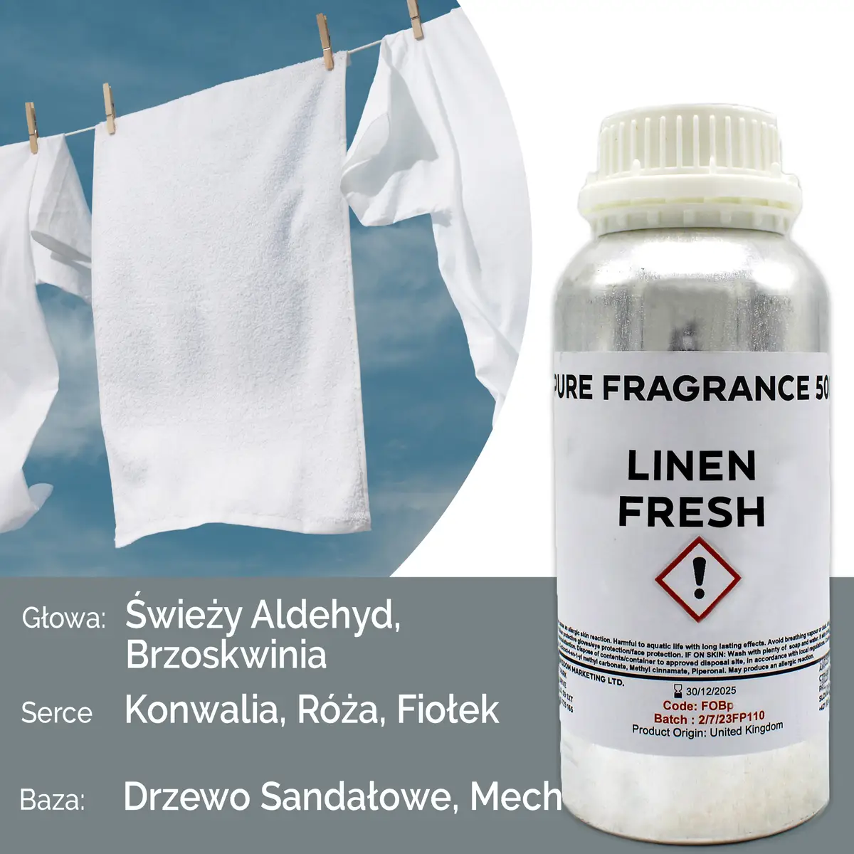 Doftolja Linen Fresh 500 ml - produktbild 6