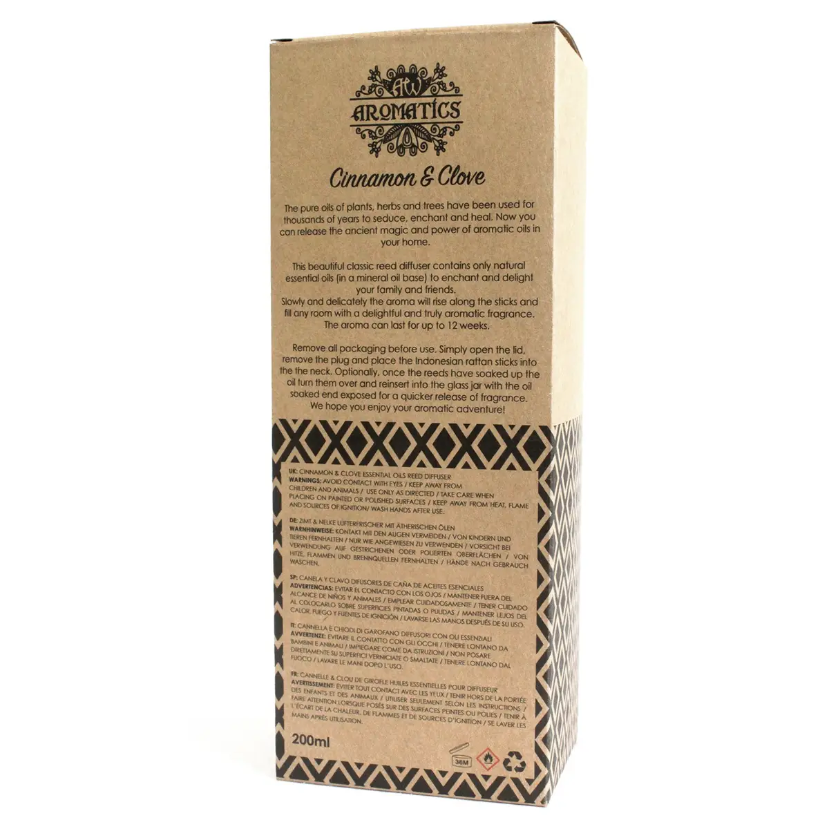 Doftspridare med eterisk kanel- och kryddnejlikaolja 200 ml - produktbild 3