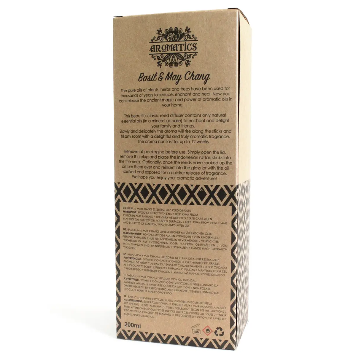 Doftspridare med eteriska oljor Basilika och Maychang 200 ml - produktbild 2