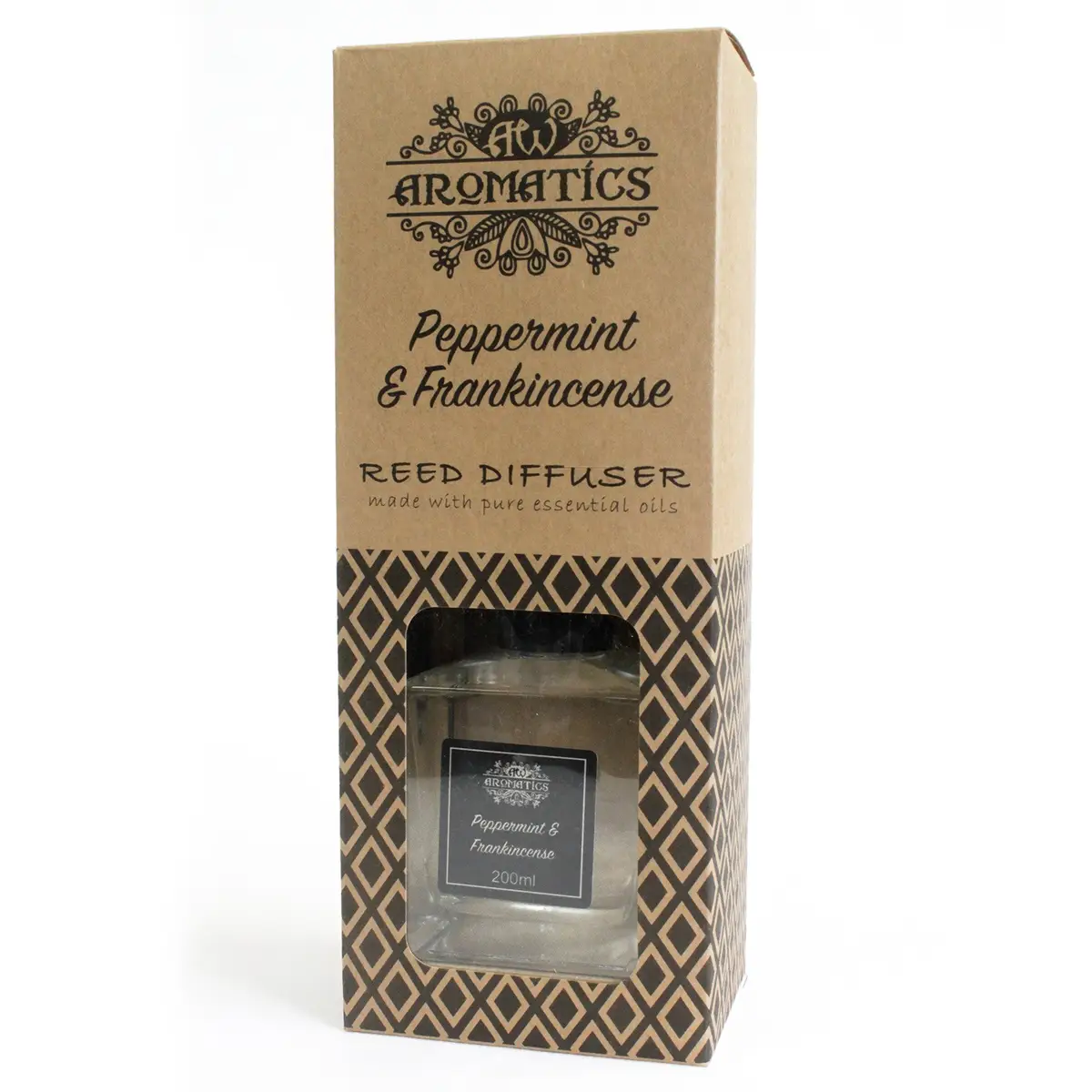 Doftspridare med eteriska oljor pepparmynta och frankincense 200 ml - produktbild 3