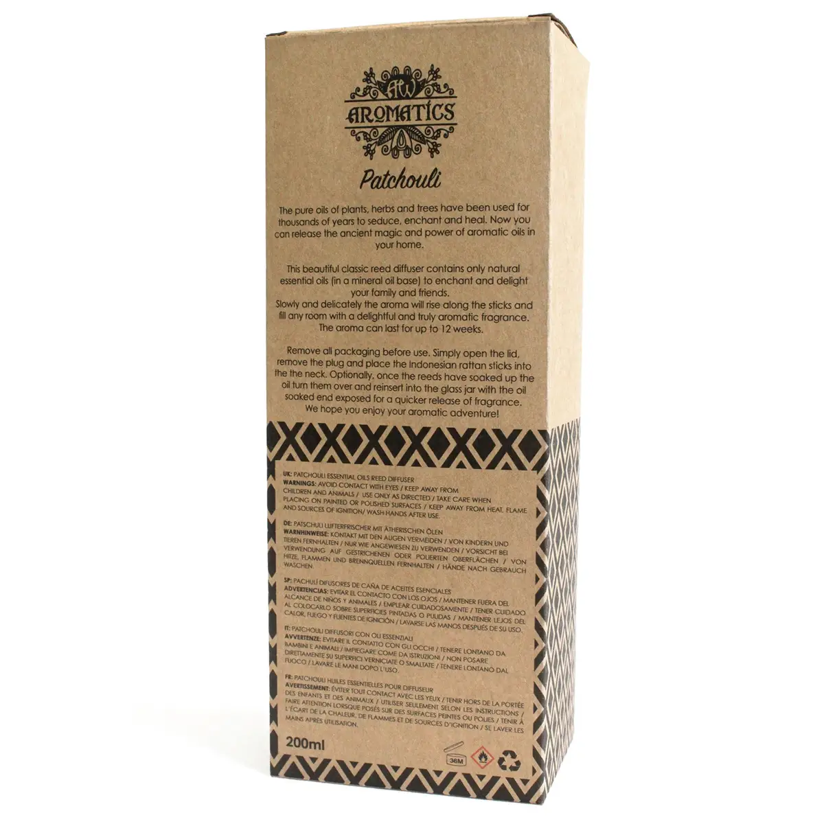 Doftspridare med patchouli eterisk olja 200 ml - produktbild 2