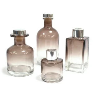 Doftspridarförpackning glas 140 ml rund kolgrå - produktbild 3