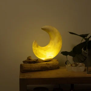 DriftGlow bordslampa med halvmåneformad skärm i grått - produktbild 5