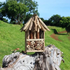 Driftwood biholk och insektshotell i dubbel modell - produktbild 3