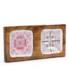 Dubbel emaljerad träbricka 20x10x2,5 cm – Hop Hare
