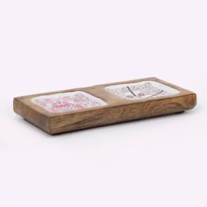 Dubbel emaljerad träbricka 20x10x2,5 cm - Hop Hare - produktbild 2