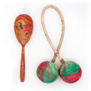 Dubbelvriden maracas med skakande klang - produktbild 2