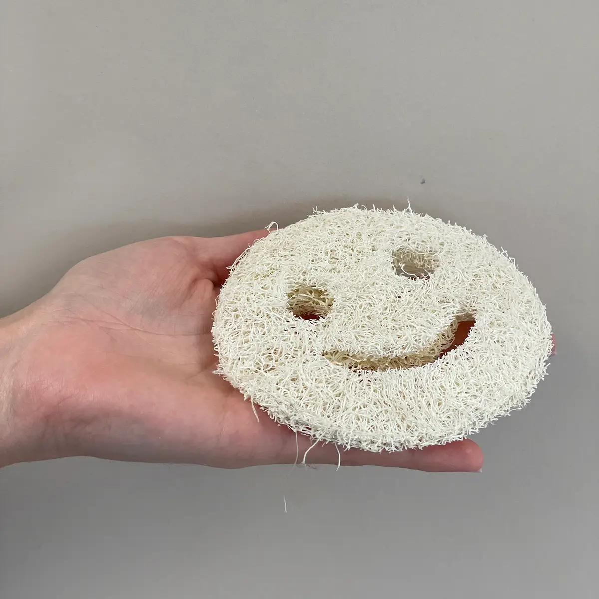 Egyptisk hel loofah med leende ansikte för kroppsvård - produktbild 3