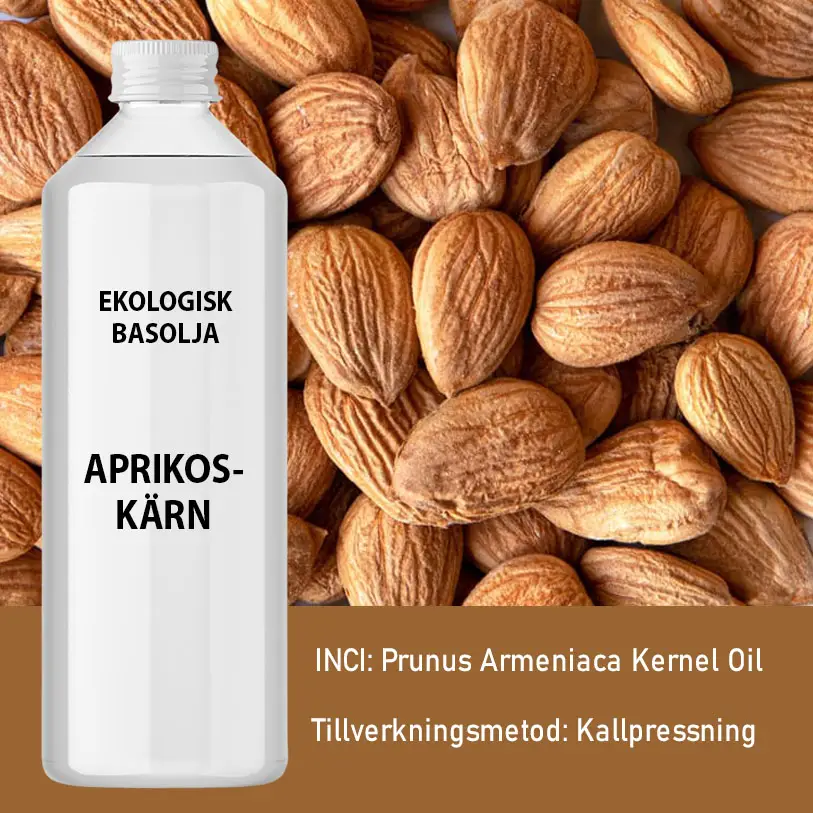 Ekologisk aprikoskärnolja 1 liter kallpressad - produktbild 7