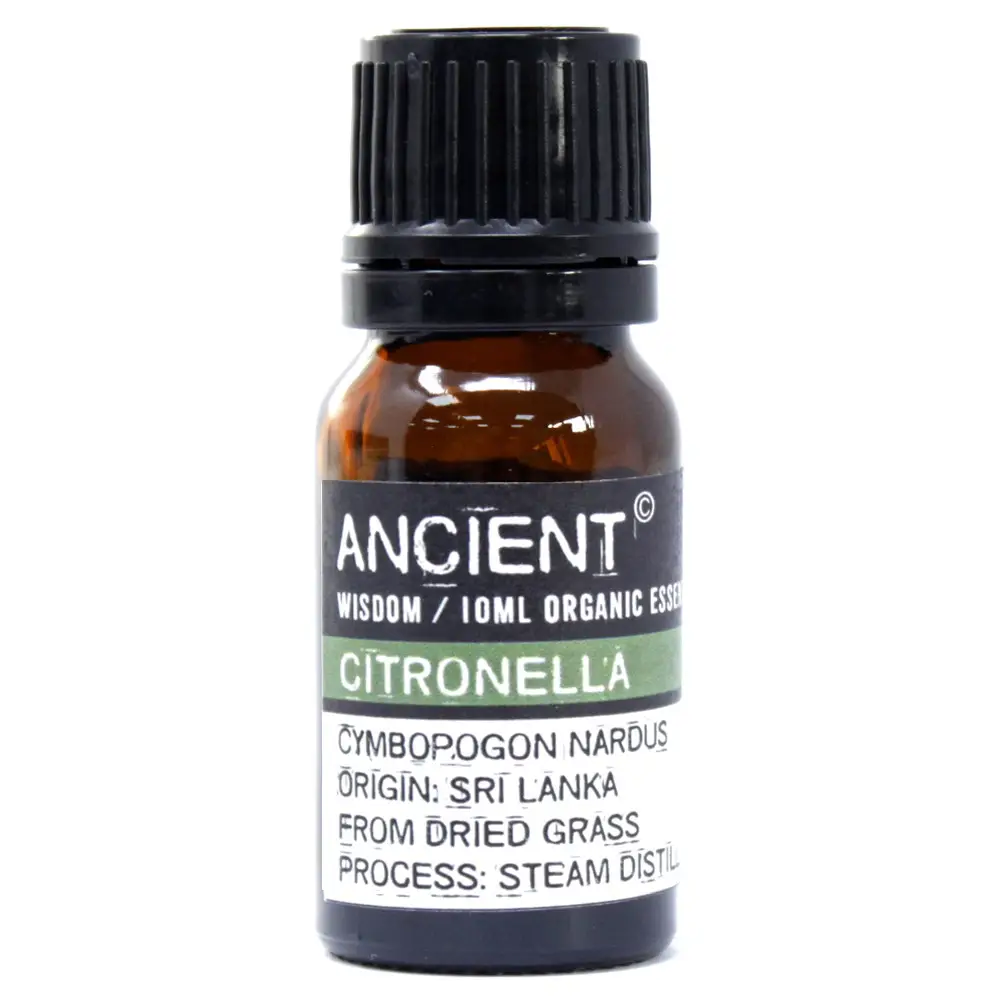 Flaska med ekologisk citronell eterisk olja 10 ml
