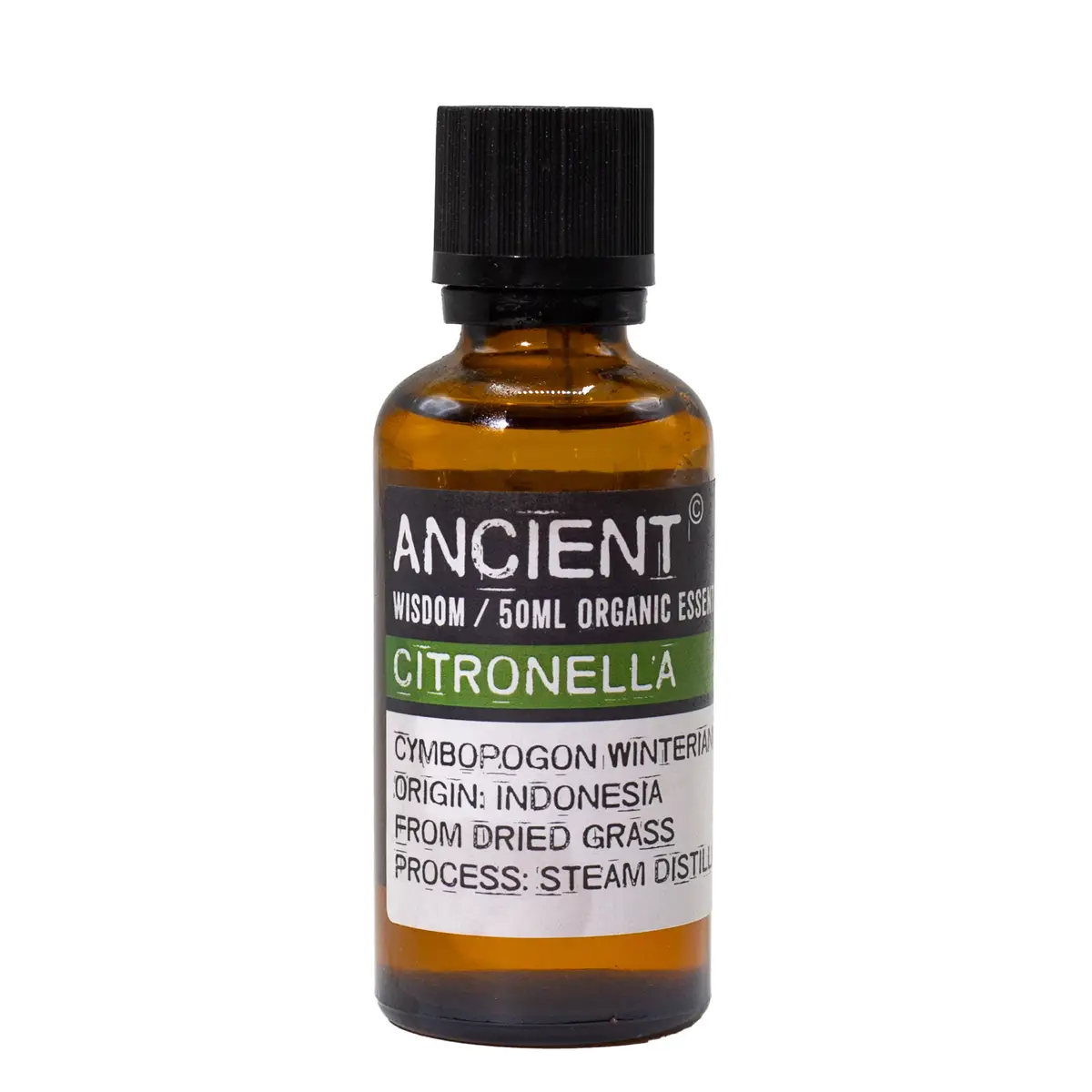 Flaska med ekologisk citronella eterisk olja 50 ml