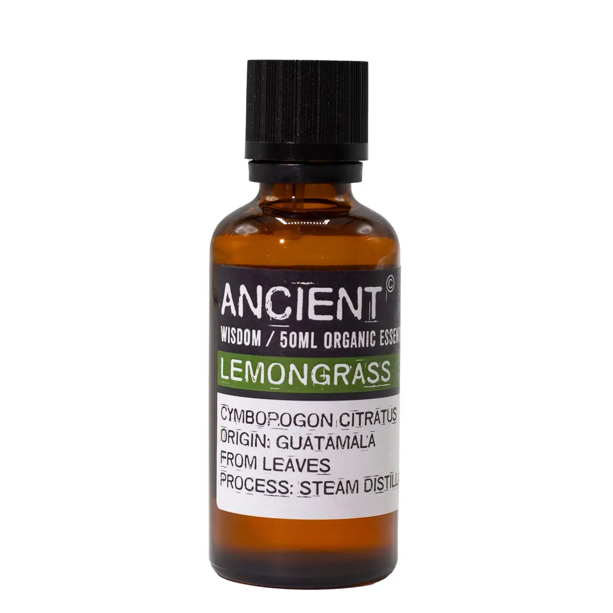 Flaska med ekologisk citrongräs eterisk olja 50 ml