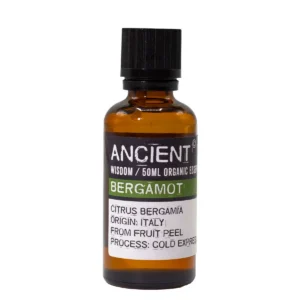 Flaska med ekologisk eterisk bergamottolja 50 ml