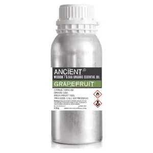 Aluminiumflaska med ekologisk eterisk grapefruktolja 0,5 kg