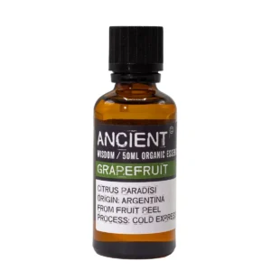 Flaska med ekologisk eterisk grapefruktolja 50 ml