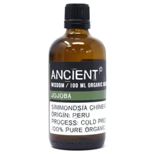 Flaska med ekologisk jojobaolja basolja 100 ml