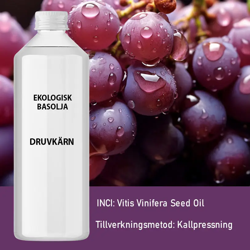 Ekologisk kallpressad druvkärnolja 1 liter - produktbild 4