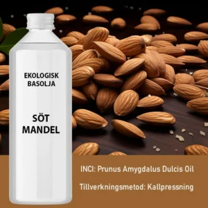 Ekologisk kallpressad sötmandelolja 1 liter - produktbild 4