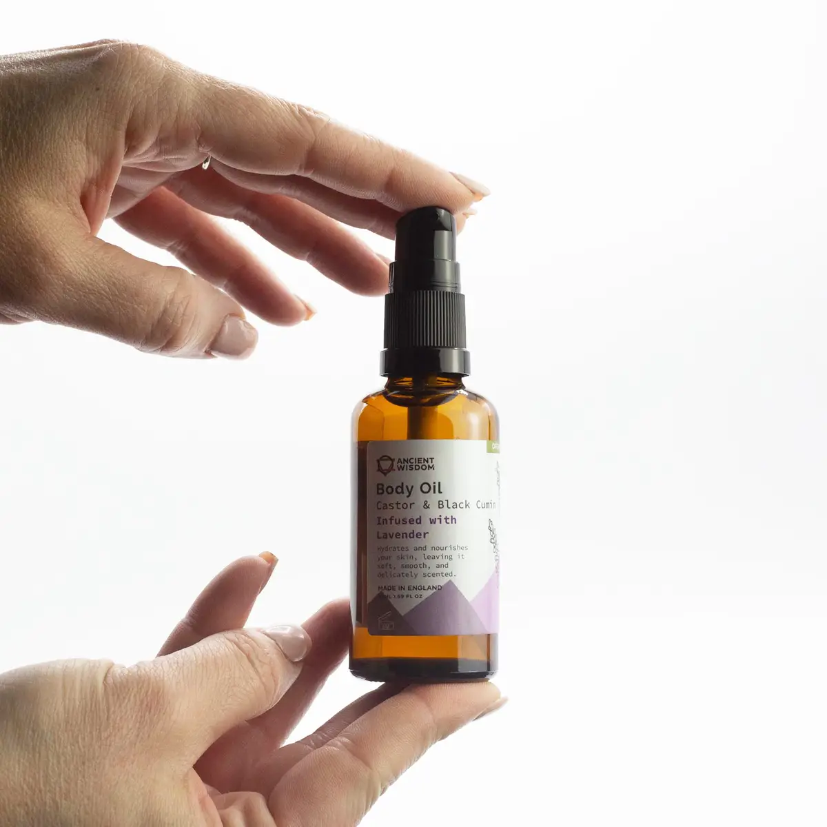 Ekologisk kroppsolja 50 ml med lavendel - produktbild 4