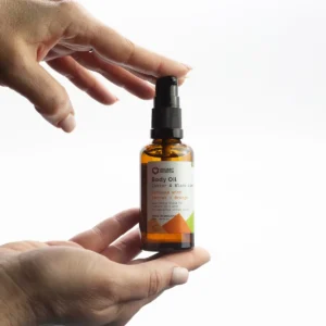 Ekologisk kroppsolja 50 ml med morot och apelsin - produktbild 4