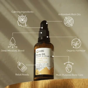 Ekologisk kroppsolja 50 ml med rosmarin och frankincense - produktbild 2