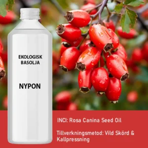 Ekologisk nyponfröolja 1 liter kallpressad - produktbild 3