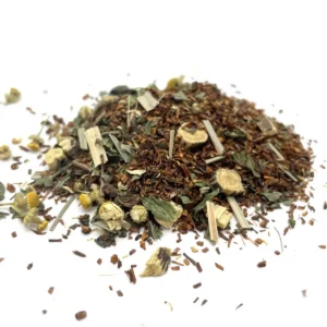 Lösvikt av ekologiskt rooibos-te med örter och blommor