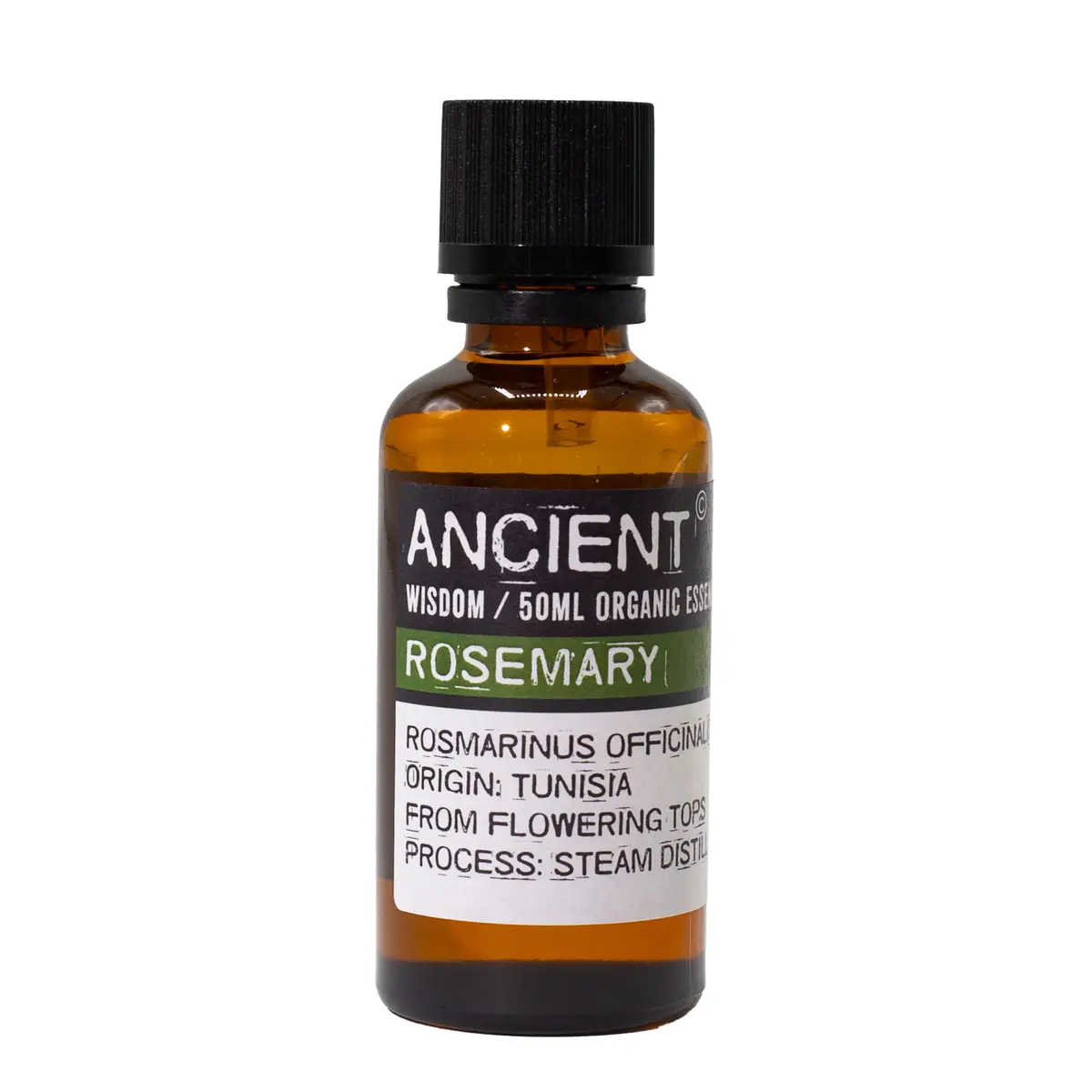 Flaska med ekologisk rosmarin eterisk olja 50 ml
