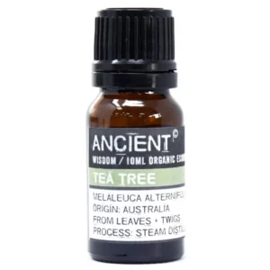 Flaska med ekologisk tea tree eterisk olja 10 ml
