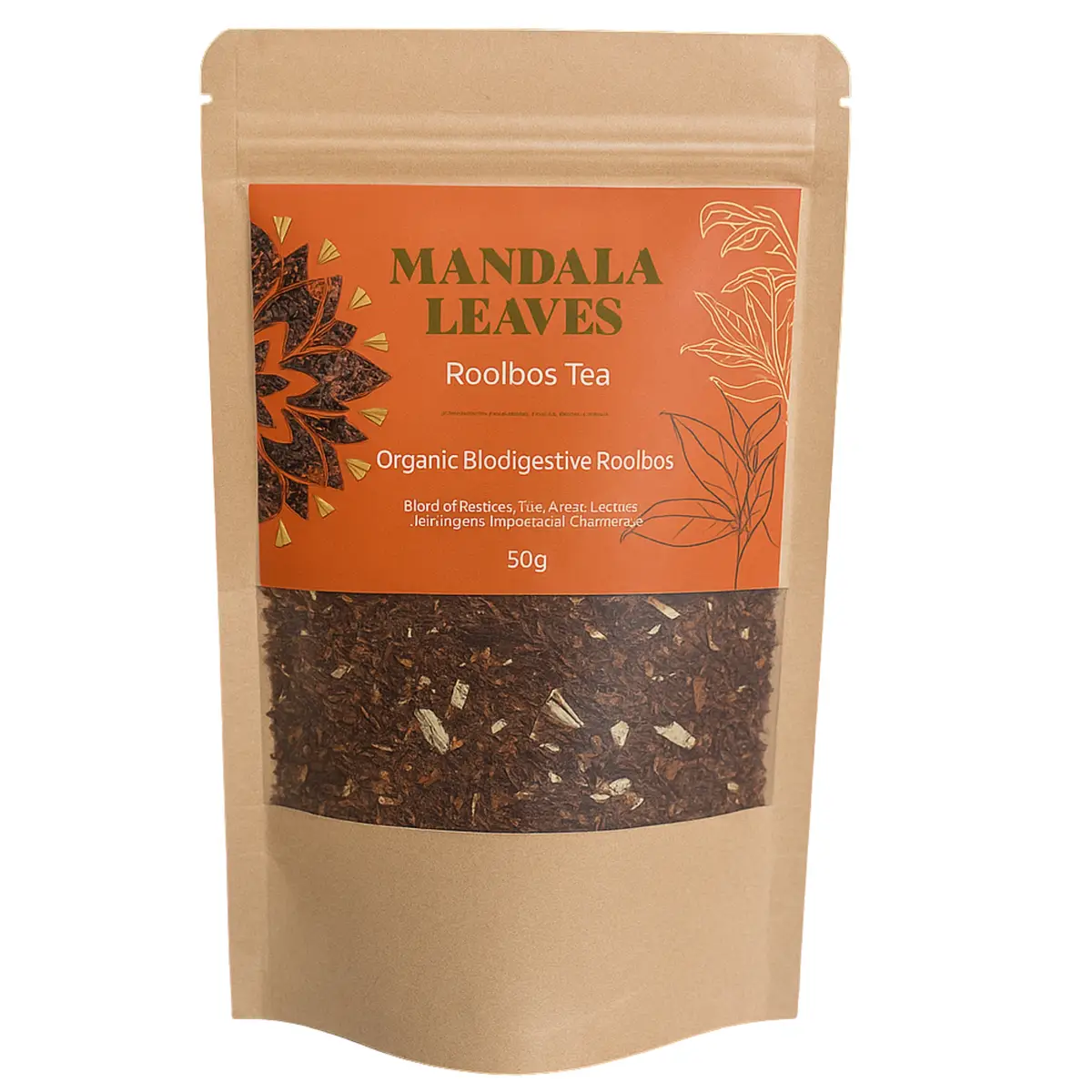 Ekologiskt biodigestivt rooibos-te 50 g - produktbild 4