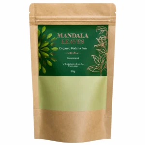 Påse med ekologiskt ceremoniellt matcha te 50g från Mandala Leaves