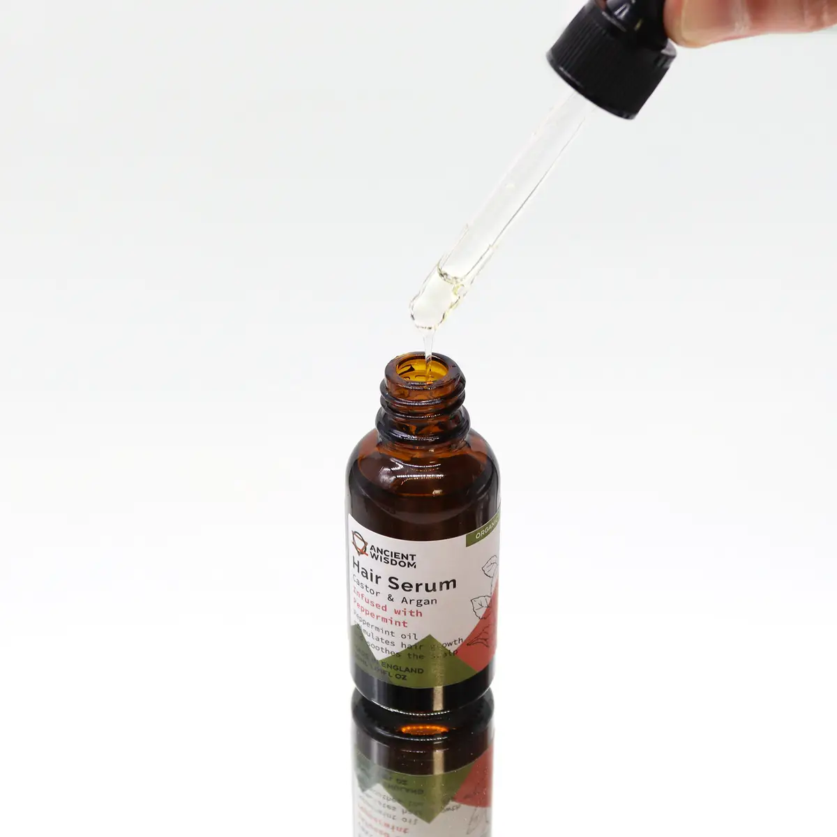 Ekologiskt hårserum med pepparmynta 30 ml - produktbild 3