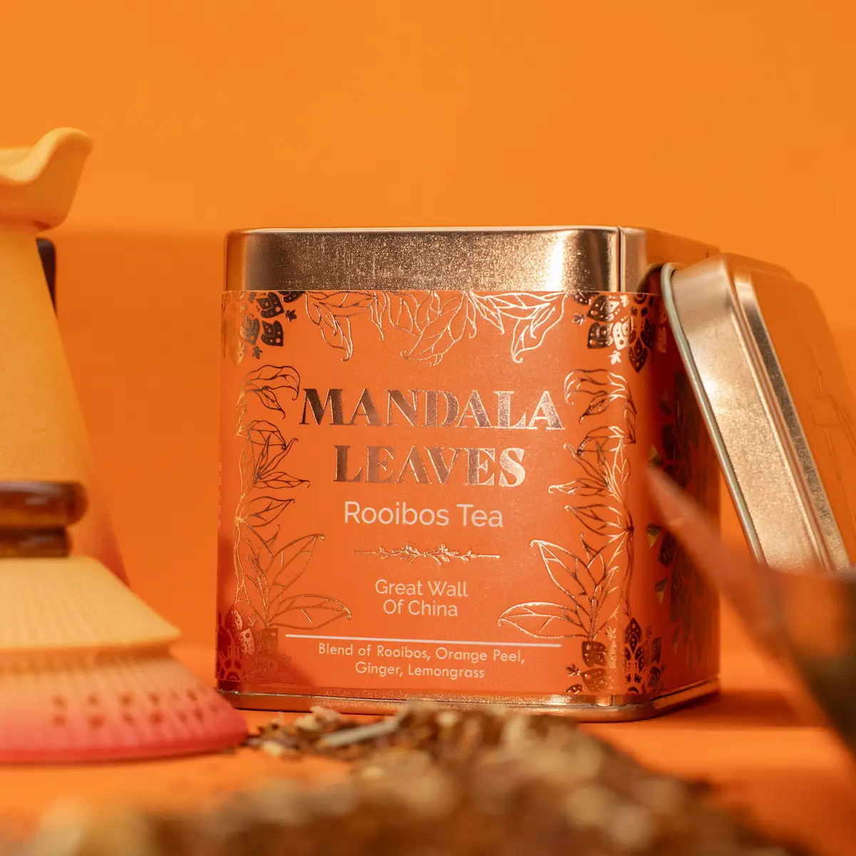 Ekologiskt Rooibos-te Mandala Leaves 50 g - produktbild 4