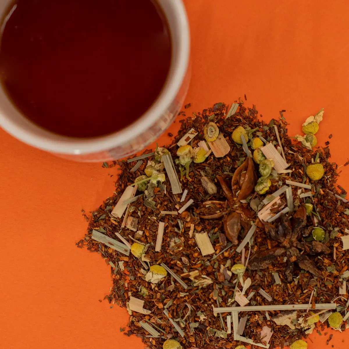Ekologiskt rooibos-te med örter i burk 50 g - produktbild 4