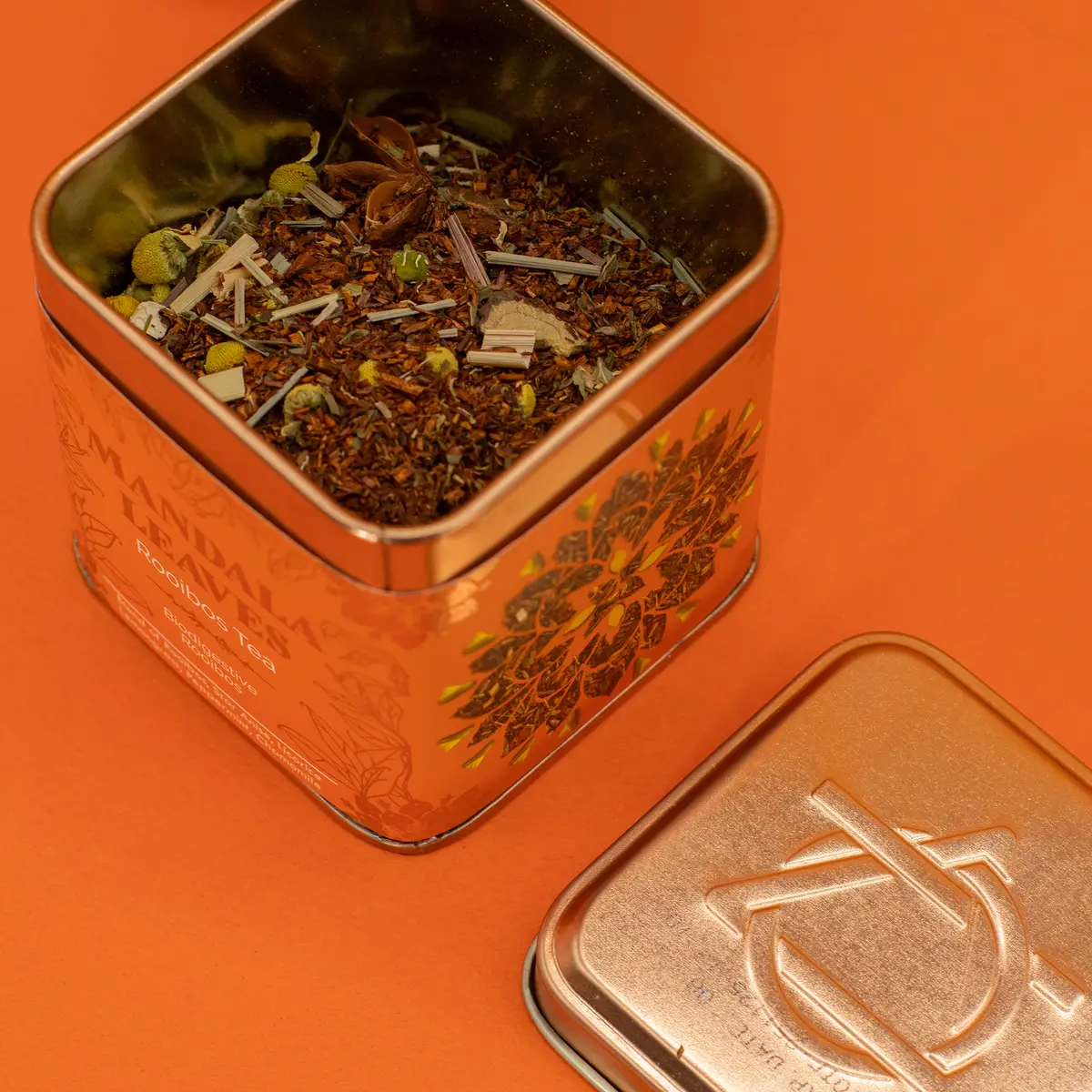 Ekologiskt rooibos-te med örter i burk 50 g - produktbild 6