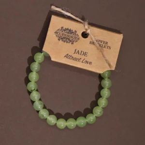 Energiarmband i jade med elastisk passform - produktbild 2