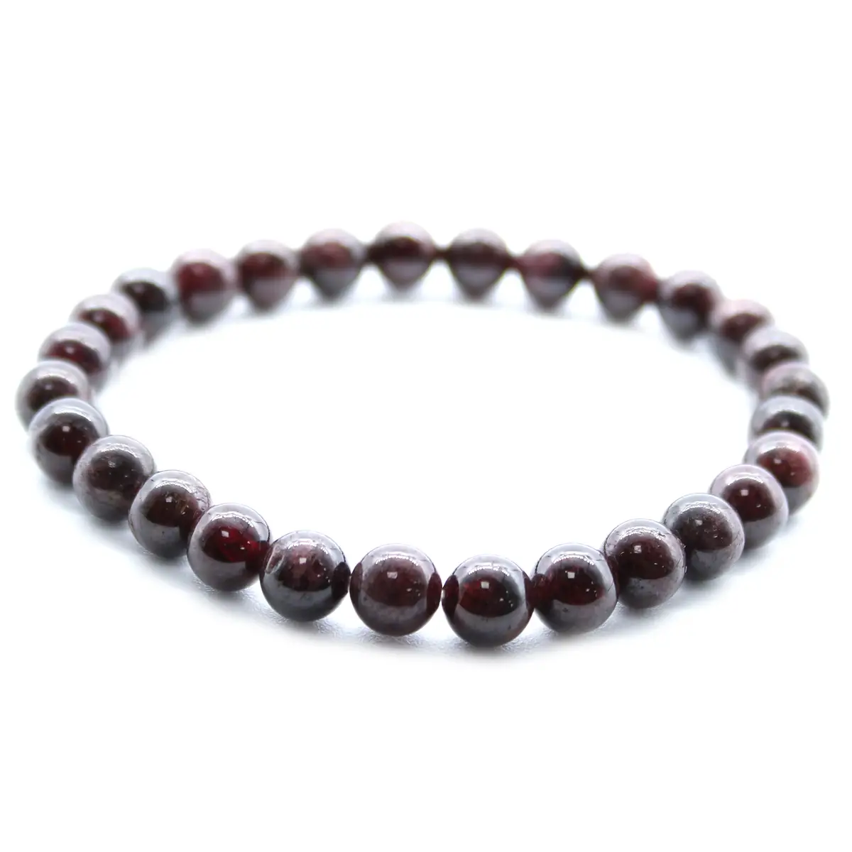 Energiarmband med blodgranat och stretch - produktbild 3