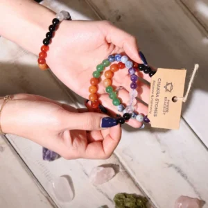 Energiarmband med chakrastenar - produktbild 4