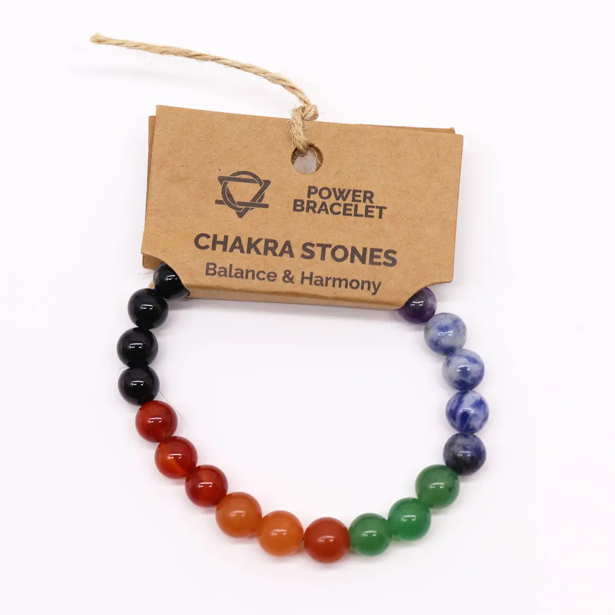 Energiarmband med chakrastenar - produktbild 6