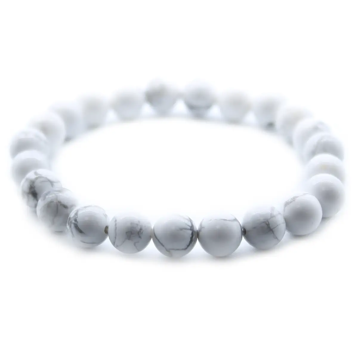 Energiarmband med vit jaspis - produktbild 3