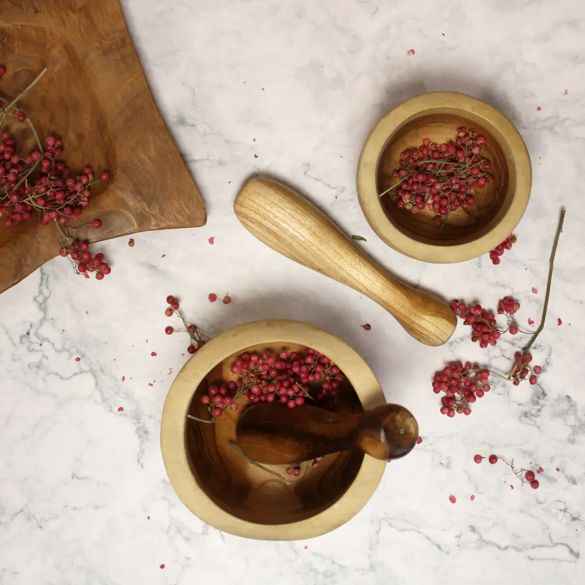 Ergo Teak Mortel och Stöt i Teakträ - produktbild 2