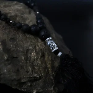 Essence of the Volcano halsband i lavasten med Buddha och tofs - produktbild 3