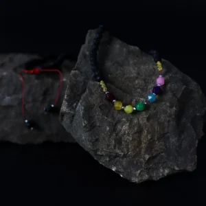 Essence of the Volcano halsband med lavasten och chakrabeads för känslomässig balans - produktbild 3